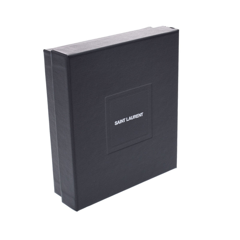 Saint Laurent Sun Laurent Pass Case Black Unisex Enamel Card Case A Rank Used Silgrin
