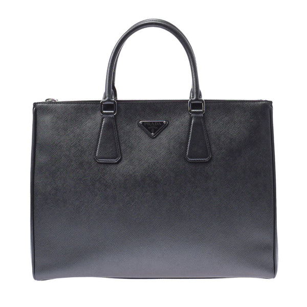 Pradalage Prada Gallelia 2WAY Briefcase Metallic Silver Men's