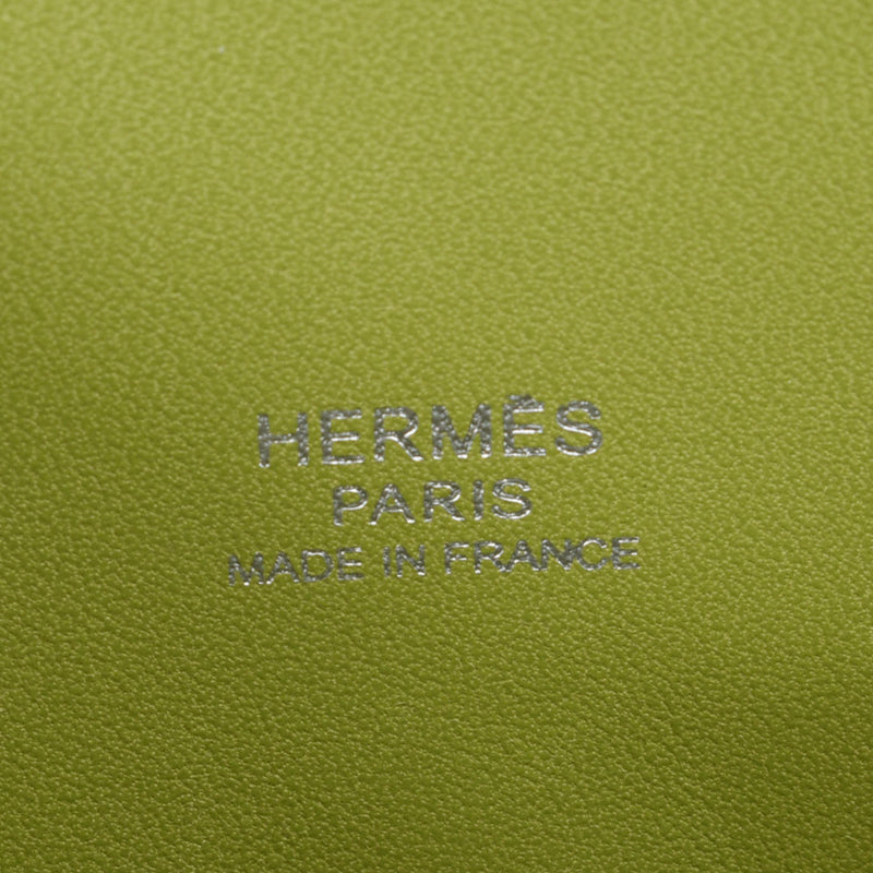 Hermes Hermes Bolid 27 2WAY Bag Anis Green Silver Bracket □ L-engraving (around 2008) Ladies Shake Handbags A rank used Silgrin
