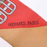 Hermes Hermes Twilley Jumping / Jumping Red Women Silk 100% Scarf New Sinkjo