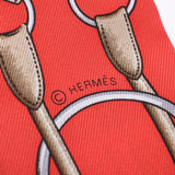 Hermes Hermes Twilley Jumping / Jumping Red Women Silk 100% Scarf New Sinkjo