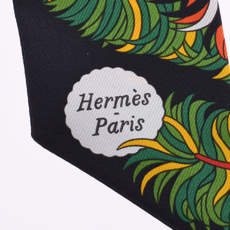 Hermes Hermes Twilley De L Ombrelle Aux Due Blue / Yellow / Black Women's Silk 100% Scarf New Silgrin