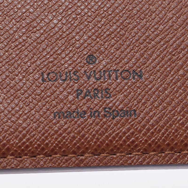 Louis Vuitton Louis Vuitton Monogram Portfoille Marco Old Brown M61675 Men's Menogram Canvas Two Folded Wallets A-Rank Used Silgrin