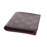 Louis Vuitton Louis Vuitton Monogram Portfoille Marco Old Brown M61675 Men's Menogram Canvas Two Folded Wallets A-Rank Used Silgrin