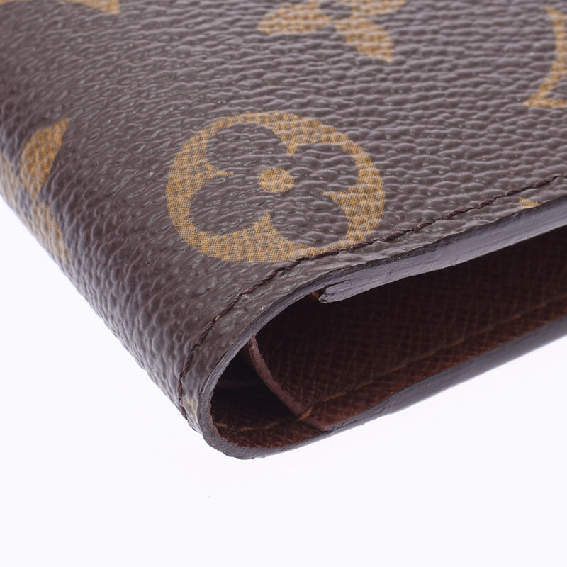 Louis Vuitton Louis Vuitton Monogram Portfoille Marco Old Brown M61675 Men's Menogram Canvas Two Folded Wallets A-Rank Used Silgrin