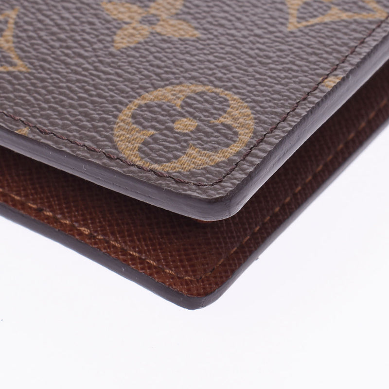 Louis Vuitton Louis Vuitton Monogram Portfoille Marco Old Brown M61675 Men's Menogram Canvas Two Folded Wallets A-Rank Used Silgrin