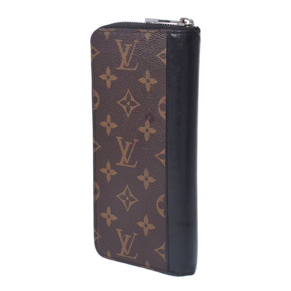 Louis Vuitton Louis Vuitton Monogram Makasa Zippy Wallet Vertical Brown M60109 Menogram Makata Canvas Long Wallet B Rank Used Silgrin