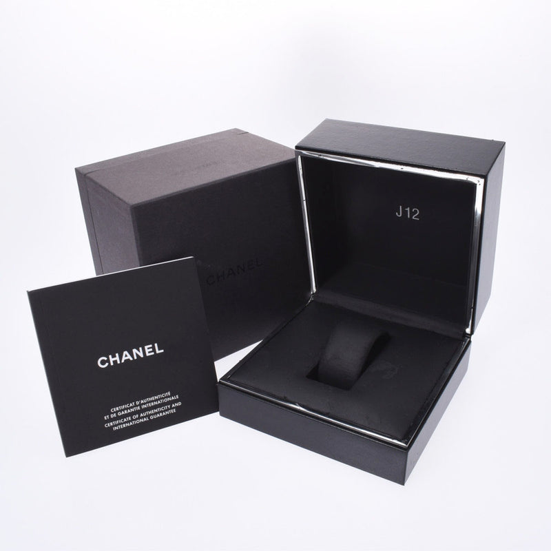 CHANEL シャネル J12 38mm 12Pダイヤ H1626 メンズ 黒セラミック/SS 腕時計 自動巻き 黒文字盤 Aランク 中古 銀蔵