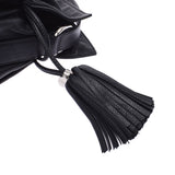 Loewe Loewe Flamenco 36 Black Silver Fittings Ladies Leather Shoulder Bag A-Rank Used Sinkjo