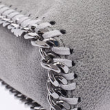 STELLA MCCARTNEY Stella McCartney Farabela Mini Chain Tote Gray Silver Fittings Ladies Fake Leather 2way Bag A-Rank Used Silgrin