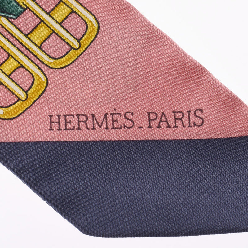 Hermes Hermes Twilley跳跃/跳跃粉红色女性丝绸100％围巾新水池