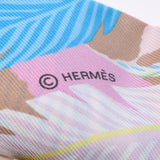 Hermes Hermes Twilley Jagar Ketsar / Jaguar Quetzal Green / Orange / Pink女士丝绸100％围巾新Silgrin