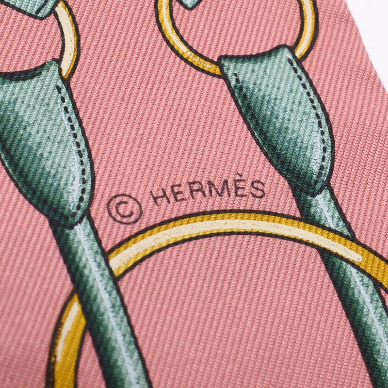 Hermes Hermes Twilley跳跃/跳跃粉红色女性丝绸100％围巾新水池