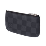 LOUIS VUITTON ルイヴィトン ダミエ グラフィット ポシェットクレ 黒/グレー  N60155 メンズ ダミエグラフィットキャンバス コインケース ABランク 中古 銀蔵