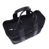 HERMES エルメス アカプルコ PM 黒 レディース ナイロン/カーフ ハンドバッグ Bランク 中古 銀蔵