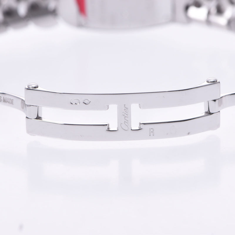 Cartier Cartier Cartier Minira Dona Besel WE60085G女士WG观看石英银拨号阵列二手Ginzo