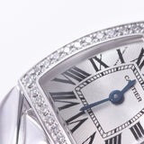 CARTIER カルティエ ミニラドーニャ ダイヤベゼル WE60085G レディース WG 腕時計 クオーツ シルバー文字盤 Aランク 中古 銀蔵