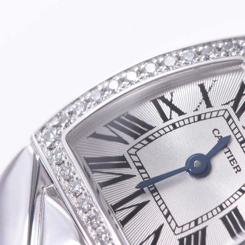 Cartier Cartier Minira Dona Besel WE60085G Ladies WG Watch Quartz Silver Dial A Rank used Ginzo