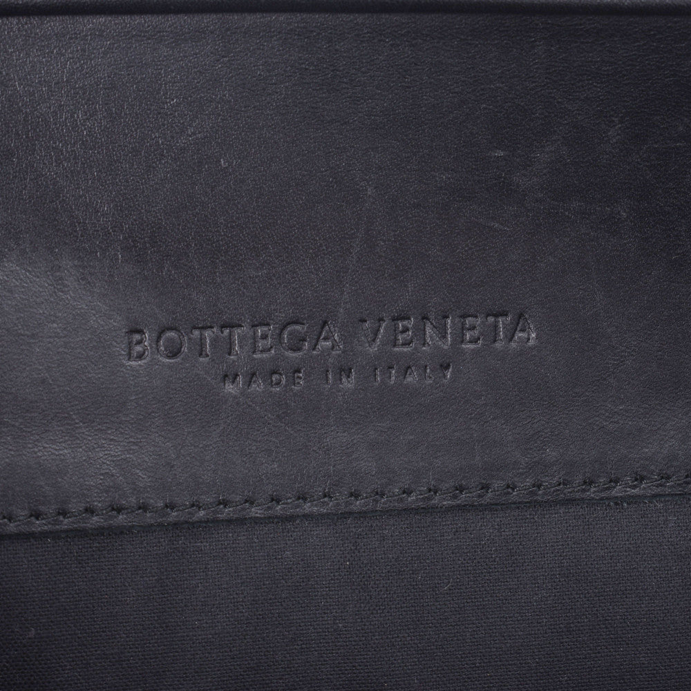 Bottega Venetain Turtle Second Bag Black Men's Leather Clutch Bag