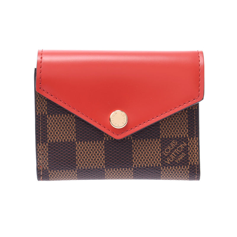 Louis Vuitton Damier Womens Folding Wallets, Red