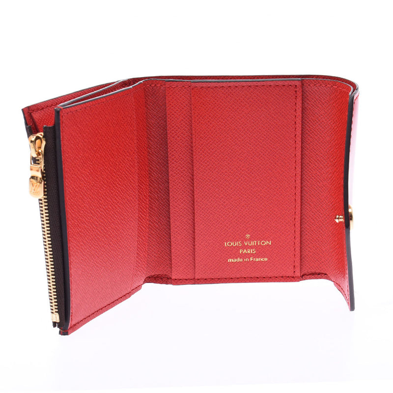 LOUIS VUITTON ルイヴィトン ダミエ ポルトフォイユ ゾエ コクリコ（赤） N60166 レディース ダミエキャンバス 三つ折り財布 未使用 銀蔵