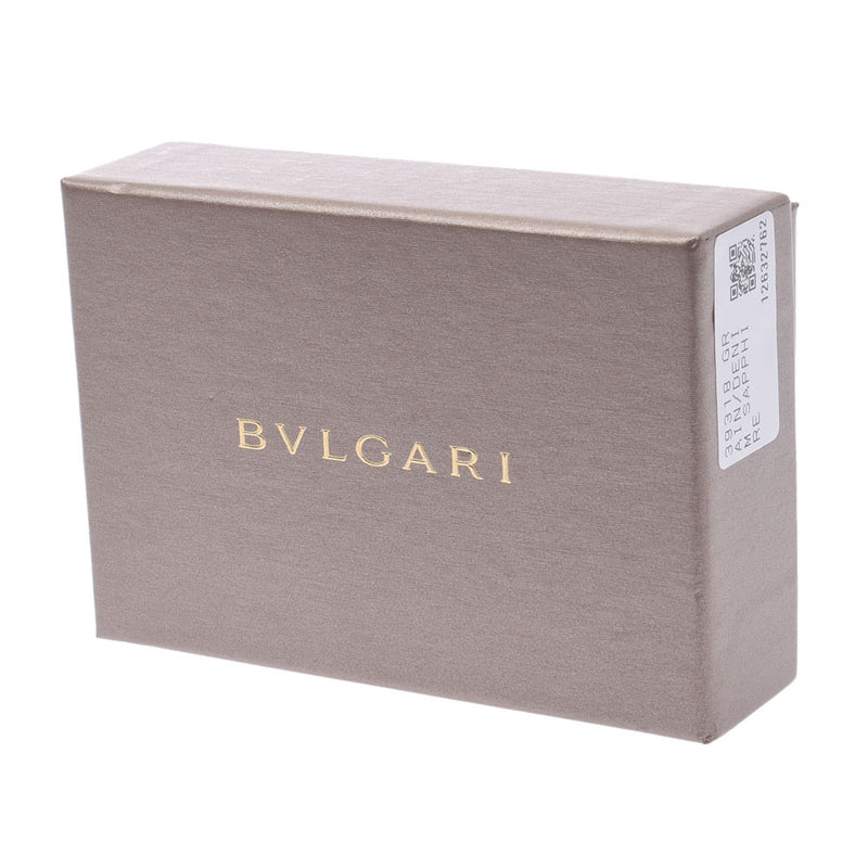 BVLGARI ブルガリ 6連 黒 シルバー金具 39318 ユニセックス レザー キーケース Aランク 中古 銀蔵