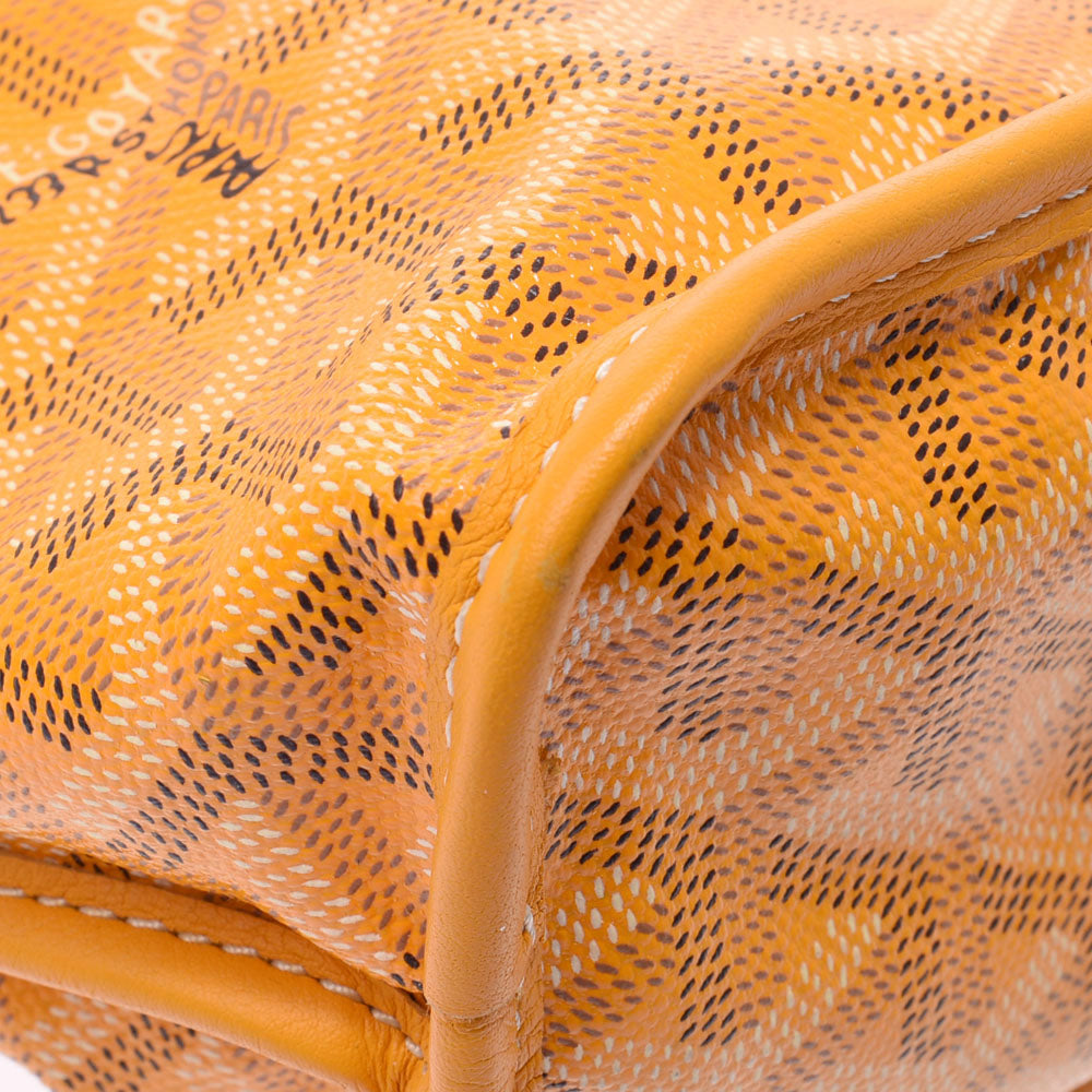 Goyard Ange Mini Reversible Herin Bone Pattern / Yellow