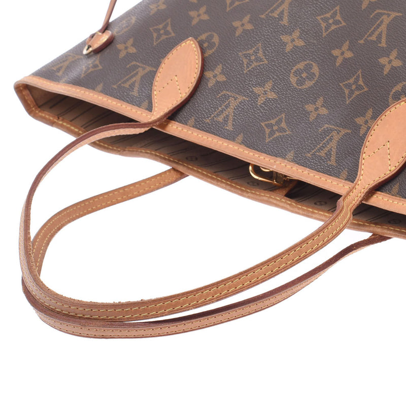 Louis Vitonne Vaulfl MM 14145 Brown Unisex Monogram Canvas Tote