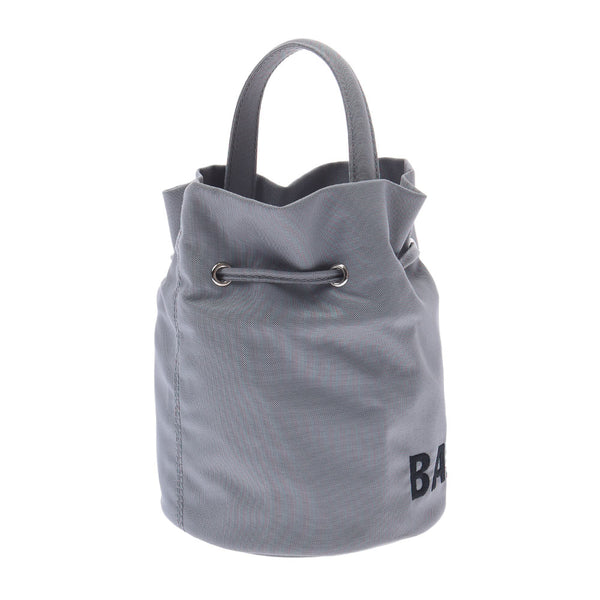 BALENCIAGA Balenciaga Bucket Bag Bag XS Drawstring Gray Ladies Canvas 2WAY Bag New Used Ginzo
