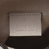 GUCCI Gucci Weaving Line Logo Print Ivory Antique Gold Gold Bracket 574803 Unisex Leather Shoulder Bag A Rank used Ginzo