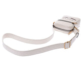 GUCCI Gucci Weaving Line Logo Print Ivory Antique Gold Gold Bracket 574803 Unisex Leather Shoulder Bag A Rank used Ginzo