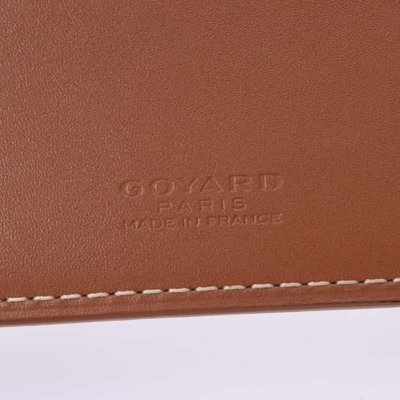Goyard Goyar Black Black/Tea MuniseX PVC/Leather Bi -fold Wallet AB级使用Ginzo