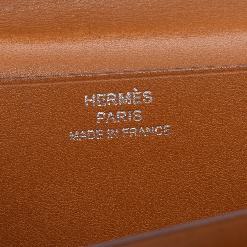 Hermes Hermes Biachans Fre Gold Silver Bracket X Engraved (around 2016) Ladies Tadort Long Wallet B Rank Used Sinkjo