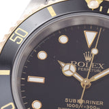 ROLEX Rolex Submarina Black Bezel 16613 Men's SS/YG Watch Automatic Black Dial A Rank Used Ginzo