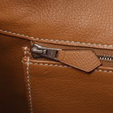 Hermes Hermes Burkin 35 Natural Silver Brackets Unknown Unisex Voepson Handbag B Rank Used Silgrin