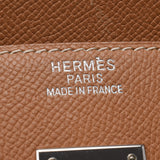 Hermes Hermes Burkin 35 Natural Silver Brackets Unknown Unisex Voepson Handbag B Rank Used Silgrin