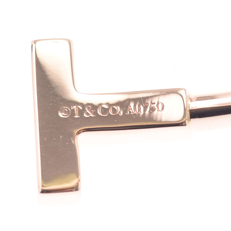 TIFFANY&Co. ティファニー Tワイヤーブレスレット スモール レディース K18PG/ダイヤ ブレスレット Aランク 中古 銀蔵