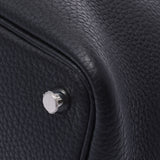 Hermes Hermes Picon Lock PM黑色银色支架C刻（2018年左右）女士Triyo克莱默克莱州手提包新Sanko