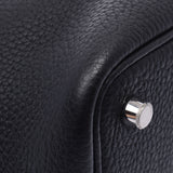 Hermes Hermes Picon Lock PM黑色银色支架C刻（2018年左右）女士Triyo克莱默克莱州手提包新Sanko