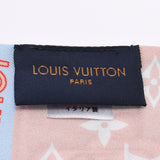 Louis Vuitton Louis Vuitton Bando Rockwit Blue Grassier M76976 Women's Silk 100% Scarf A-Rank Used Silgrin