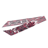 Christian DIOR Christian Dior Mitza Bordeaux -based Ladies Silk 100% Scarf AB Rank used Ginzo