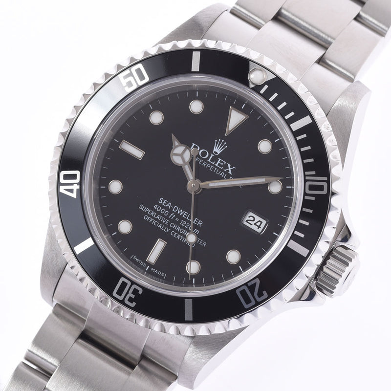 ROLEX Rolex Seedweller 16600 Men's SS Watch Automatic Black Table A-Rank Used Silgrin