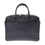 LOUIS VUITTON Louis Vuitton Damier Graphit Ikar 2WAY Black/Gray N23253 Men's Damier Graphit Canvas Business Bag AB Rank Used Ginzo