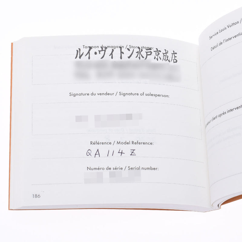 路易威登路易威登Tambourg GM Monogram白色QA114男装/皮革手表石英白色扁平全技术A-and排名使用水池