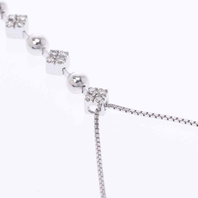 その他 Iライン ダイヤ0.25ct レディース K18WG/K14WG ネックレス Aランク 中古 銀蔵