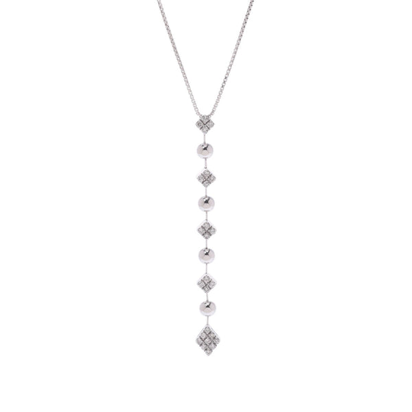 Other I -line diamond 0.25ct Ladies K18WG/K14WG Necklace A Rank used Ginzo