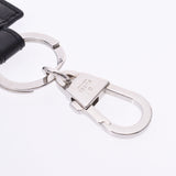 GUCCI Gucci Key Ring Gucci Black Silver Bracket Unisex Leather Key Holder B Rank used Ginzo