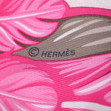 HERMES エルメス ツイリー ダンス パシフィック/Dance Pacifique グレージュ/ピンク レディース シルク100％ スカーフ 新品 銀蔵