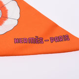 Hermes Hermes Twilley连衣裙代码/ Hermes服装代码橙色女性丝绸100％围巾新水池