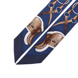 Hermes Hermes Twilley Jumping / Jumping Navy Women's Silk 100% Scarf New Silgrin